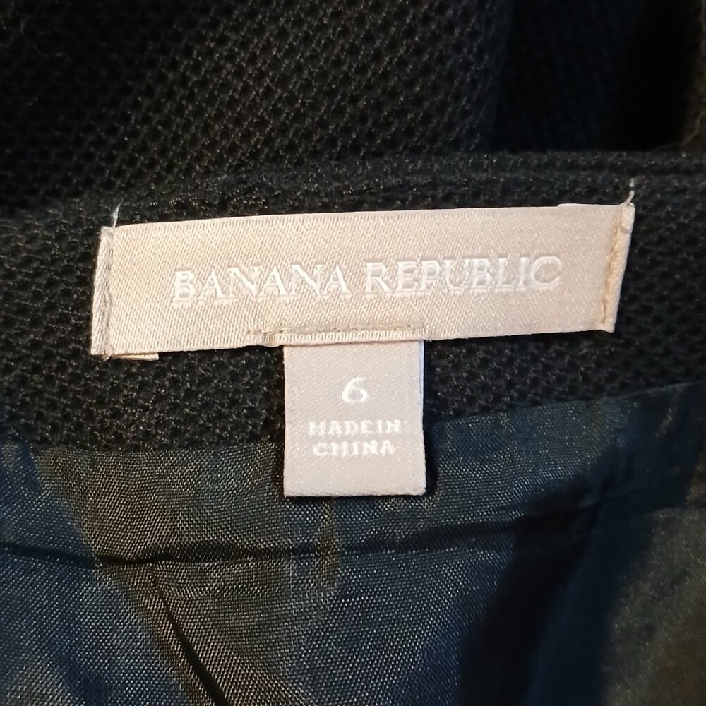 Banana Republic Women's Classic Black A-Line Skirt Size 6 - Picture 6 of 7